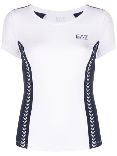 Ea7 Emporio Armani Contrast Panel Performance Bomberjacke Damen Weiß | FCWWBBEY