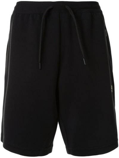 Ea7 Emporio Armani Drawstring Logo Patch Lauf Shorts Kurze Hose Herren Schwarz | T5JQC6CB