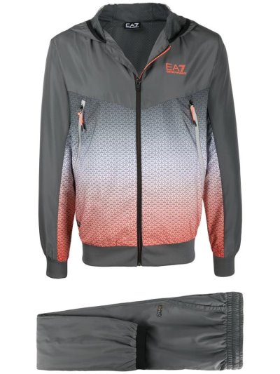 Ea7 Emporio Armani Gradient Print Jacke Herren Grau | YDRJP5T3