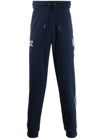 Ea7 Emporio Armani Italia Track Hose Herren Blau | DHGCSM1D
