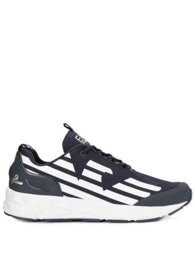 Ea7 Emporio Armani Lo Top Lauf Sneakers Herren Blau Weiß | Q5G8LGT5