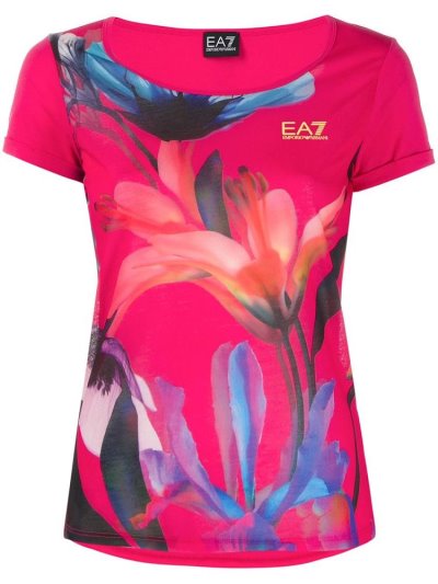 Ea7 Emporio Armani Logo Bomberjacke Damen Rosa | EA4TVVXO