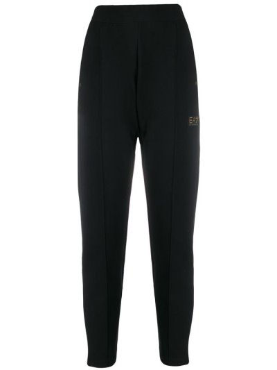 Ea7 Emporio Armani Logo Plaque Hose Damen Schwarz | HCBSRXOO