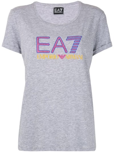 Ea7 Emporio Armani Logo Print Bomberjacke Damen Grau | 8O40OZ3Y
