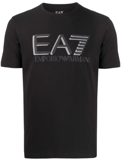 Ea7 Emporio Armani Logo Print Bomberjacke Herren Schwarz | C8URBK36