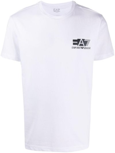 Ea7 Emporio Armani Logo Print Bomberjacke Herren Weiß | MIRV0ZFV