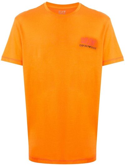 Ea7 Emporio Armani Logo Print Bomberjacke Herren Orange | OFIGZMQD