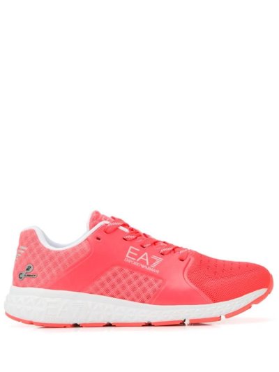 Ea7 Emporio Armani Low Top Sneakers Damen Rosa | OBWHQW81