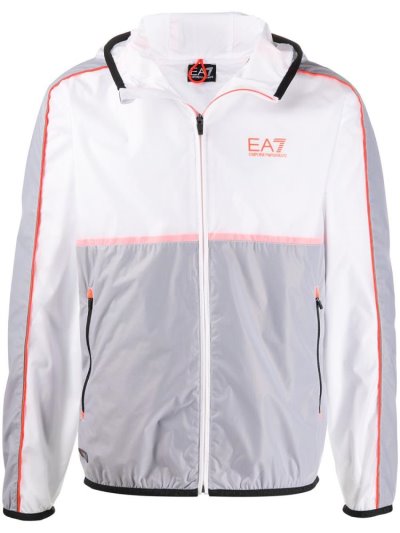 Ea7 Emporio Armani Mit Kapuze Sport Jacket Jacke Herren Weiß | C2RNEC45