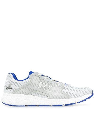 Ea7 Emporio Armani Printed Logo Sneakers Herren Grau | OL1A1HLI
