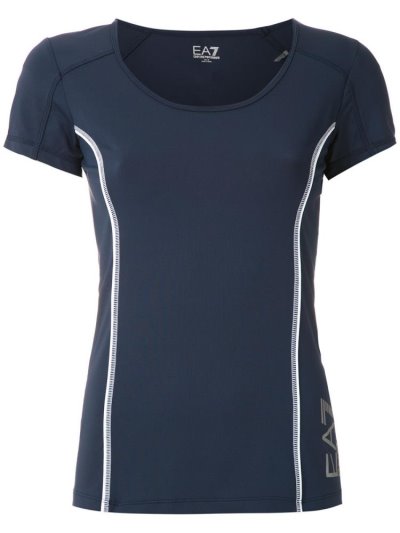 Ea7 Emporio Armani Side Logo Bomberjacke Damen Blau | Z2QBL8A2