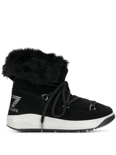Ea7 Emporio Armani Spitze Up Stiefel Damen Schwarz | F023UT57