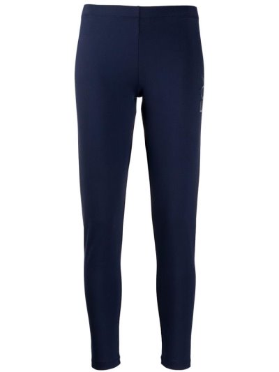 Ea7 Emporio Armani Stretch Fit Leggings Damen Blau | NDKAK4OG