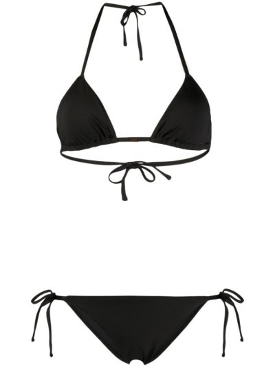 Ea7 Emporio Armani Studded Logo Bikini Damen Schwarz | F66SK0WU
