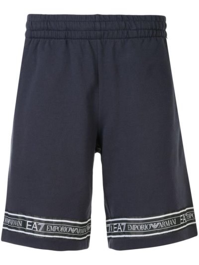 Ea7 Emporio Armani Tapes Ea7 Lauf Shorts Kurze Hose Herren Blau | 6KFIIU5H