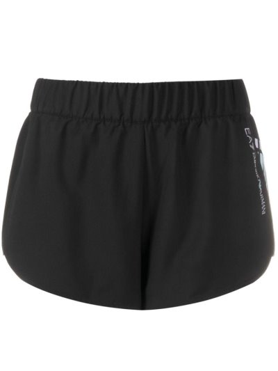 Ea7 Emporio Armani Ventus 7 Lauf Shorts Kurze Hose Damen Schwarz | IUFN7DL4