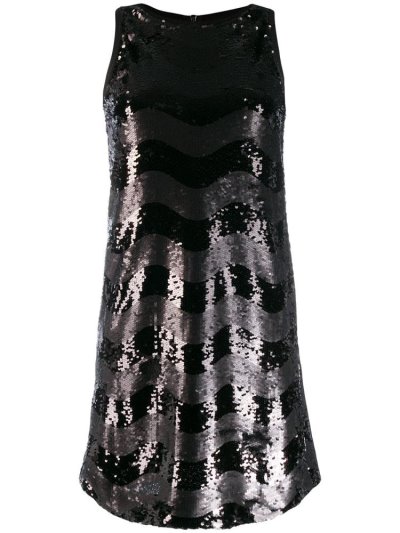 Armani Emporio Abito Ärmellose Embellished Kleider Damen Schwarz | 1EVVDYDR