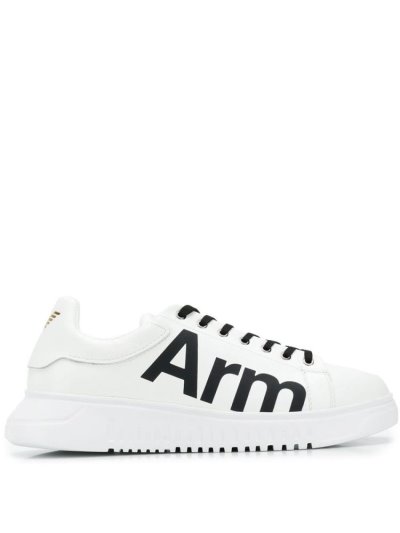 Armani Emporio Arm Slogan Sneakers Herren Weiß | HDNGML05