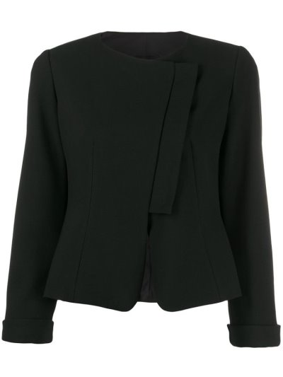 Armani Emporio Asymmetric Blazer Damen Schwarz | 1VSBT85S