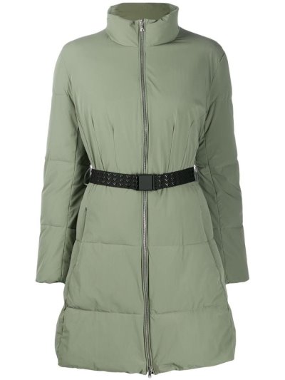 Armani Emporio Belted Puffer Jacket Jacke Damen Grün | 8G0N94KD