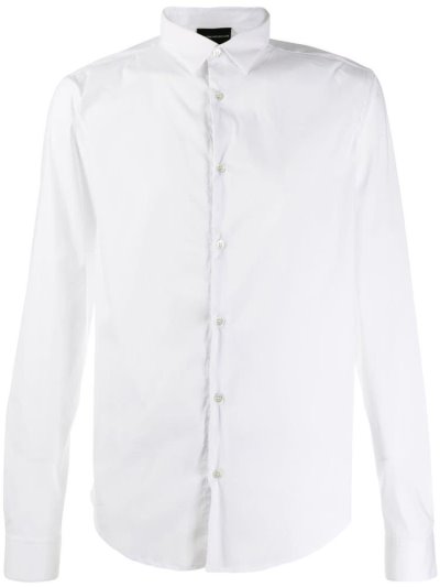 Armani Emporio Buttoned Up Hemd Herren Weiß | CS72MAE3