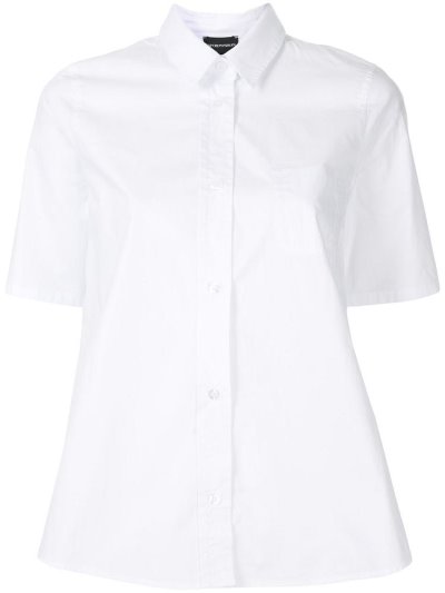 Armani Emporio Chest Pocket Hemd Damen Weiß | 3SCRDY7O