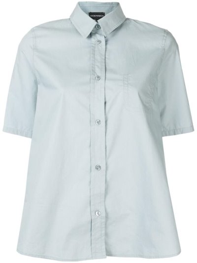 Armani Emporio Chest Pocket Oversized Hemd Damen Grün | PEEU8RR7