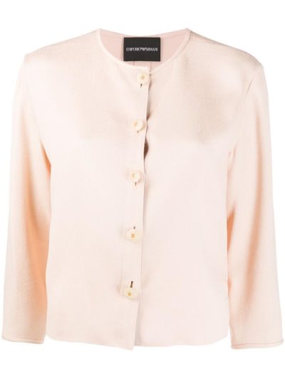 Armani Emporio Collarless Regular Fit Hemd Damen Rosa | 5MDWSA5F