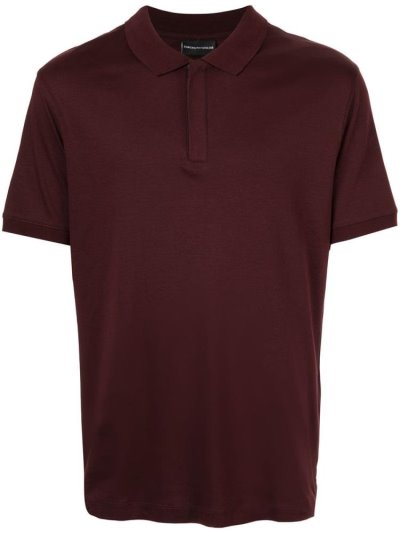 Armani Emporio Concealed Front Polo Hemd Herren Rot | LXB7PM38