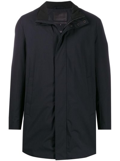 Armani Emporio Contrast Lining Mäntel Herren Blau | L37VJW69