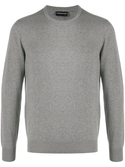 Armani Emporio Crew Neck Sweatshirts Herren Grau | Q1W2ZFHC