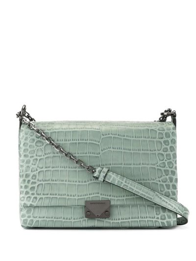 Armani Emporio Crocodile Effect crossbody taschen Damen Grün | TBRY1ABU