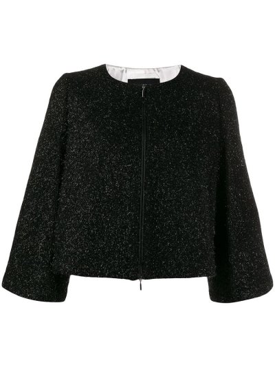 Armani Emporio Cropped Jacke Damen Schwarz | FOHOV4LD