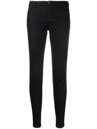 Armani Emporio Denim Logo Tape Skinny Jeans Damen Schwarz | GKESVS3D