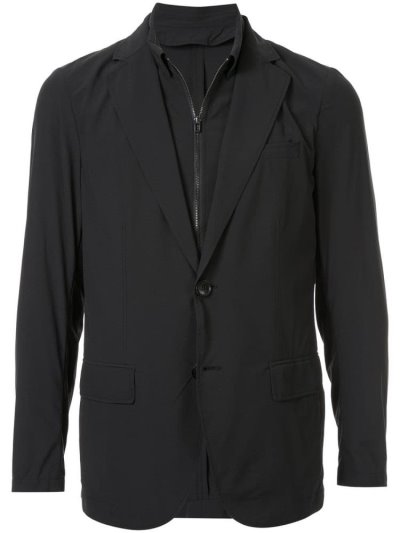 Armani Emporio Double Layer Blazer Herren Schwarz | C8WKXDOY