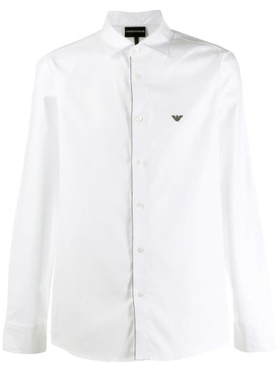 Armani Emporio Eagle Hemd Herren Weiß | MB44WBRG