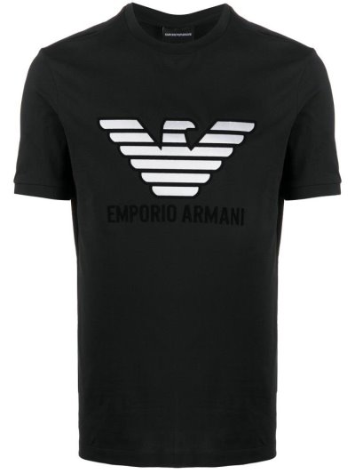 Armani Emporio Eagle Logo Bomberjacke Herren Schwarz | 2ZIJW1BR