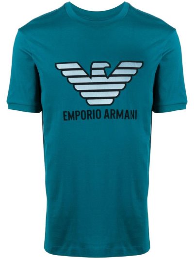 Armani Emporio Eagle Logo Bomberjacke Herren Blau | NWK3VYEU