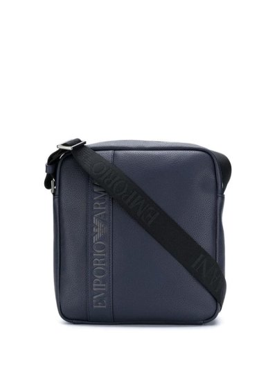 Armani Emporio Embossed Logo Kuriertaschen Herren Blau | 6E4JE4WC