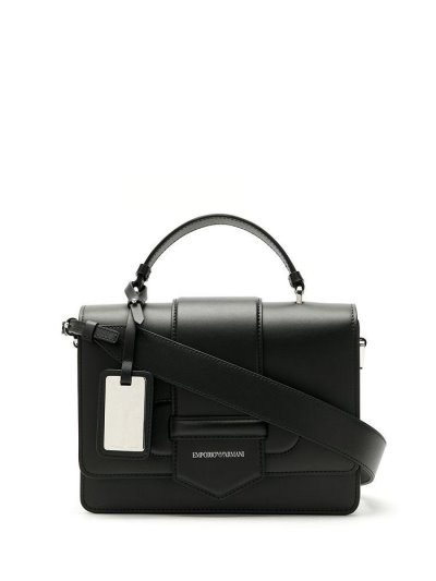 Armani Emporio Embossed Logo Tragetaschen Damen Schwarz | 0UTJDAU8