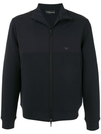 Armani Emporio Embroidered Logo Jacke Herren Blau | C652MYJS