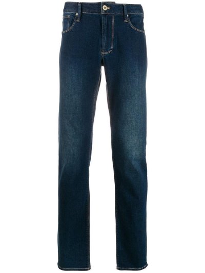 Armani Emporio Faded Skinny Jeans Herren Blau | M8XWPDRP