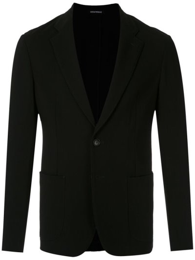 Armani Emporio Fitted Single Breasted Blazer Herren Schwarz | JITA1F3X