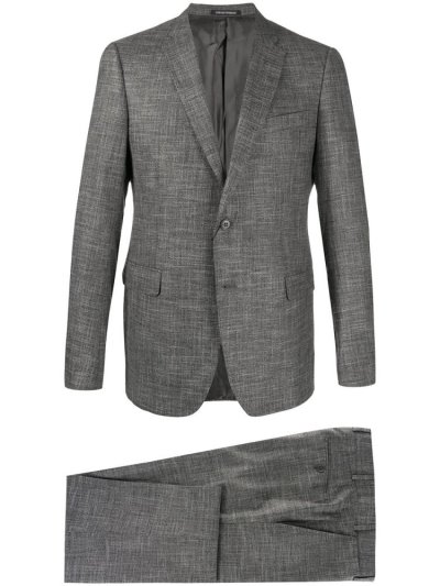 Armani Emporio Fitted Two Piece Anzüge Herren Grau | 9FZ1AJE5