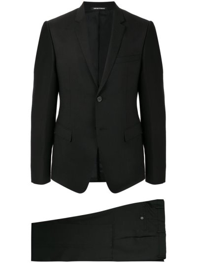 Armani Emporio Fitted Two Piece Anzüge Herren Blau | M4PYMTAM