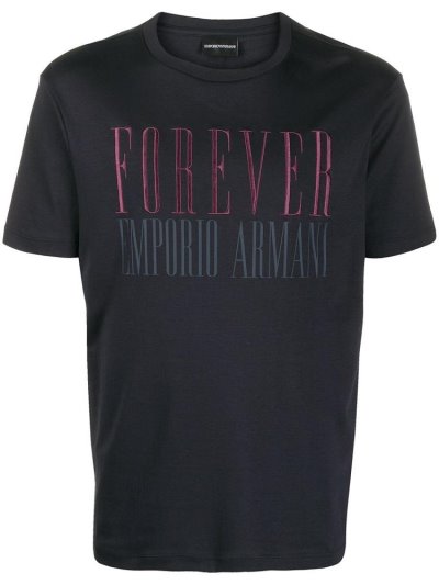 Armani Emporio Forever Print Bomberjacke Herren Blau | RBDQM2NP