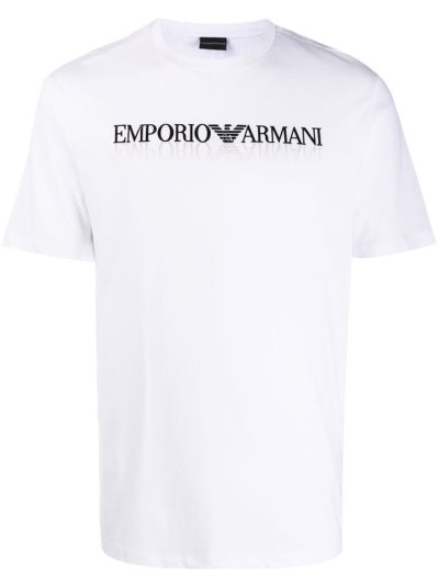 Armani Emporio Front Logo Bomberjacke Herren Weiß | SKU6OUDX