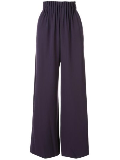 Armani Emporio Gathered Taille Weite Leg Hose Damen Lila | X5L6O4CA