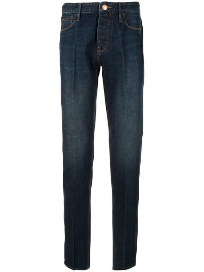 Armani Emporio High Rise Slim Fit Jeans Herren Blau | WFKTU73K