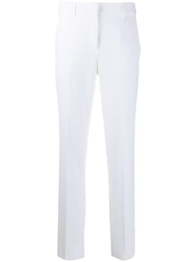 Armani Emporio High Rise Straight Leg Hose Damen Weiß | TC3ASCVU